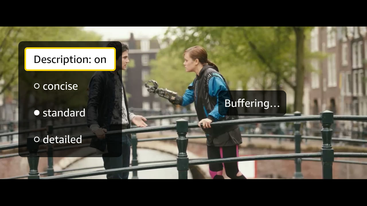 Stalled: the picture is frozen and the app says so